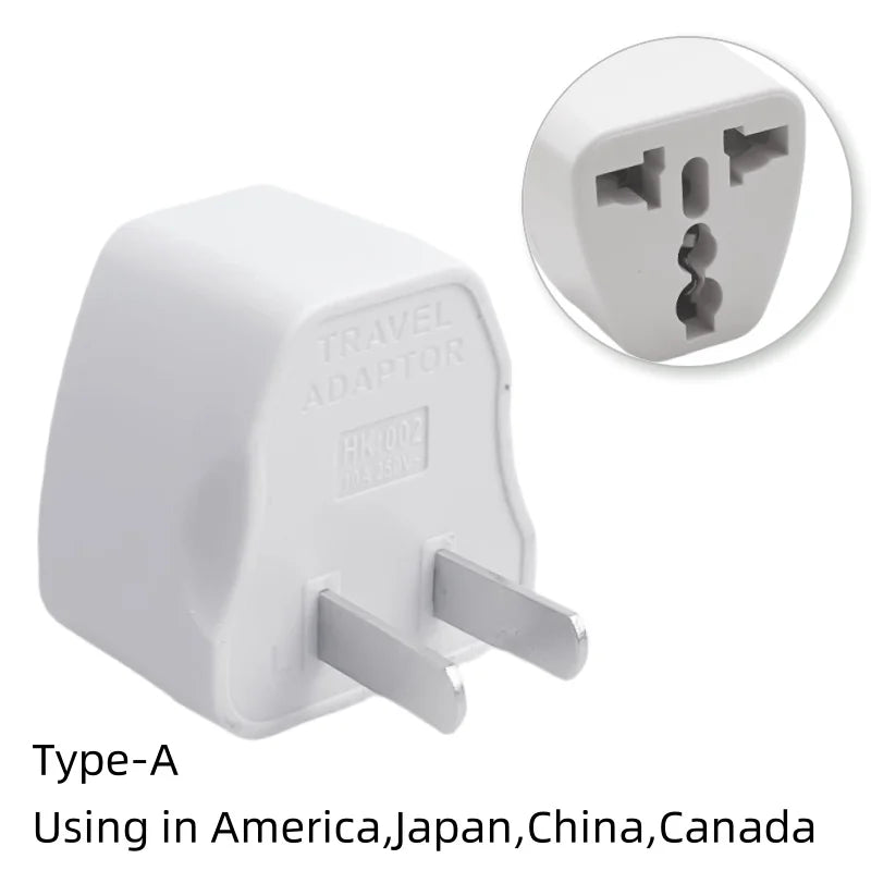 Adaptateur universel de voyage – compatible EU, US, UK, AU.