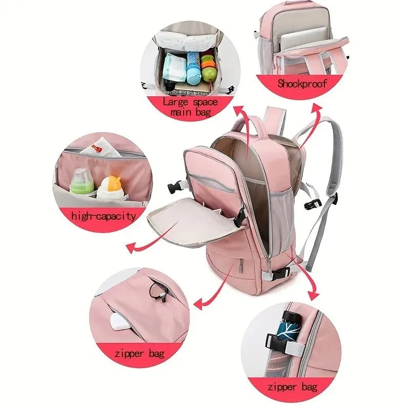 Sac à dos de voyage multifonction avec port USB intégré